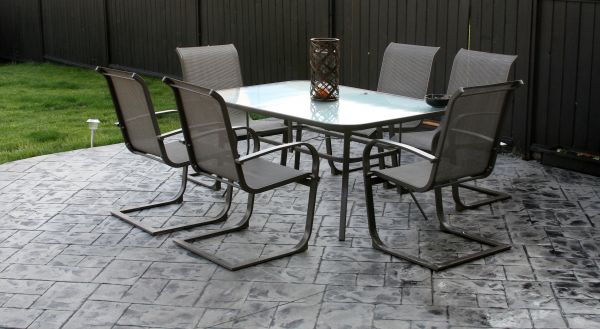 Backyard Concrete Stamping in San Clemente
